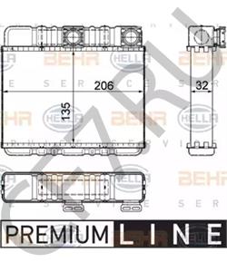 64 11 8 372 783 BMW (BRILLIANCE) Теплообменник, отопление салона в городе Екатеринбург