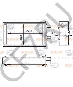 597 907 4 AUTOBIANCHI Теплообменник, отопление салона в городе Екатеринбург