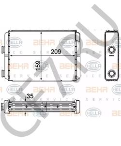 46722950 ZASTAVA Теплообменник, отопление салона в городе Екатеринбург