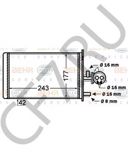 644862 TALBOT Теплообменник, отопление салона в городе Екатеринбург