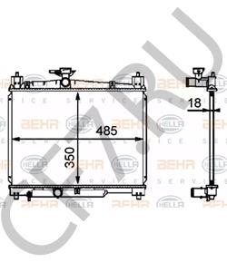 16400-23100 TOYOTA (FAW) Радиатор, охлаждение двигателя в городе Екатеринбург