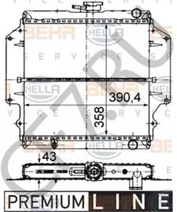 1770083001 SANTANA Радиатор, охлаждение двигателя в городе Екатеринбург