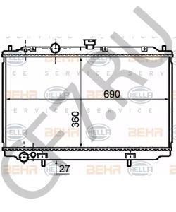 21410BV010 AWD Радиатор, охлаждение двигателя в городе Екатеринбург