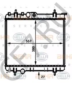 9637040680 MORGAN Радиатор, охлаждение двигателя в городе Екатеринбург