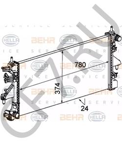 1349196080 CITROËN (DF-PSA) Радиатор, охлаждение двигателя в городе Екатеринбург