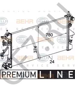 1342588080 CITROËN (DF-PSA) Радиатор, охлаждение двигателя в городе Екатеринбург