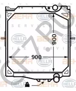 1676635 TERBERG-BENSCHOP Радиатор, охлаждение двигателя в городе Екатеринбург