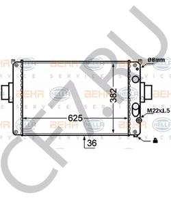 9381374EB SANTANA Радиатор, охлаждение двигателя в городе Екатеринбург