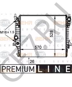 XR847964 DAIMLER Радиатор, охлаждение двигателя в городе Екатеринбург