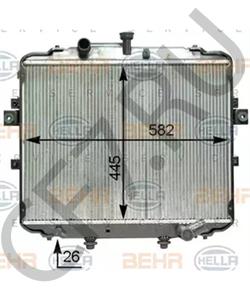 253104F400 SAMSUNG Радиатор СОД Porter 2, в городе Екатеринбург