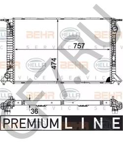 8K0121251AM Behr RADIATOR Автодеталь в городе Екатеринбург