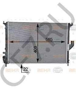 8200735039 ПРАМО РАДИАТОР ОХЛАЖДЕНИЯ ВАЗ LADA LARGUS С КОНДИЦИОНЕРОМ в городе Екатеринбург