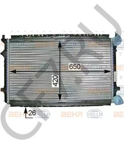 1TD 121 251 SKODA (SVW) Радиатор, охлаждение двигателя в городе Екатеринбург