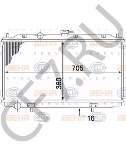 21410BM400 AWD Радиатор, охлаждение двигателя в городе Екатеринбург