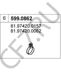 81974200157 VIASA Соединительные элементы, система выпуска в городе Екатеринбург