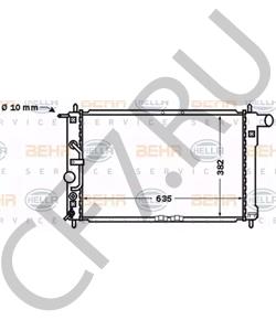 96182260 ZAZ Радиатор, охлаждение двигателя в городе Екатеринбург