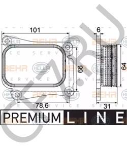 A 271 188 04 01 MERCEDES-BENZ (BBDC) масляный радиатор, двигательное масло в городе Екатеринбург