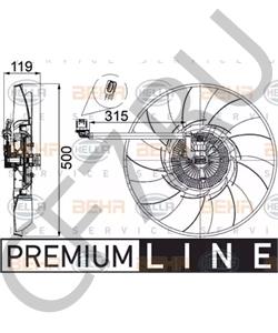 PGG500280 EUROSPARE Вентилятор охлаждения 3,6 V8/4,2 SH в городе Екатеринбург
