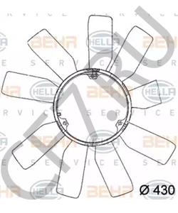 00320-50406 SSANGYONG Крыльчатка вентилятора, охлаждение двигателя в городе Екатеринбург