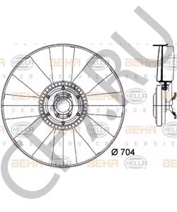 9844 3042 IVECO Вентилятор, охлаждение двигателя в городе Екатеринбург