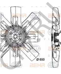 543 000 76 10 IRISBUS Вентилятор, охлаждение двигателя в городе Екатеринбург