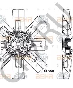 0302-117-000 SOLARIS Вентилятор, охлаждение двигателя в городе Екатеринбург