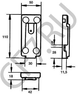 055 712 44 BOMAG Несущая пластина, наружное зеркало в городе Екатеринбург