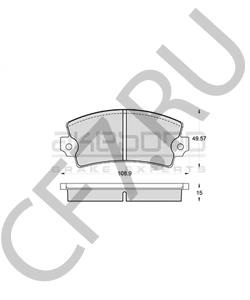 7701202954 ARO Комплект тормозных колодок, дисковый тормоз в городе Екатеринбург