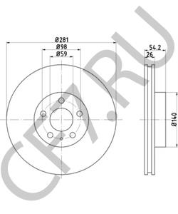 82476515 LANCIA Тормозной диск в городе Екатеринбург