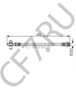 1K0 611 775 D VW (FAW) Тормозной шланг в городе Екатеринбург