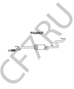 1717 GJ PSA Кронштейн, глушитель !спереди, 50, for : OE-Schalldampfer \CITROEN, DS, PEUGEOT 2008 I 1.6 VTi 13> в городе Екатеринбург