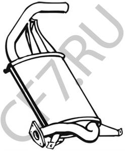 MB924346 MITSUBISHI Глушитель выхлопных газов конечный в городе Екатеринбург