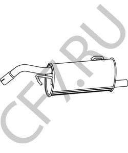 MN178257 SMART Глушитель выхлопных газов конечный в городе Екатеринбург