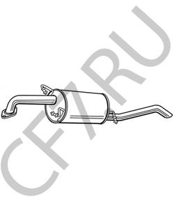 96536936 GM ГЛУШИТЕЛЬ ВЫХЛОПНЫХ ГАЗОВ КОНЕЧНЫЙ в городе Екатеринбург