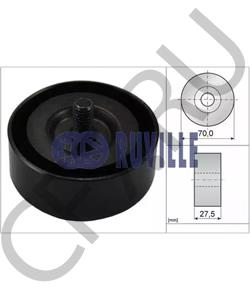 25287-27001 HYUNDAI / KIA Ролик паразитный приводного ремня D4EA/D4EB Sorento в городе Екатеринбург