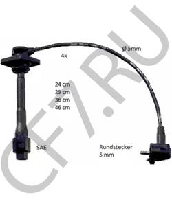 90919-22395 Dar Провода высоковольтные для TOYOTA 4EFE, 5EFE - EXZ1#, EL5#, EP9#, ET196, EE10#, EE111 '97-'03 в городе Екатеринбург