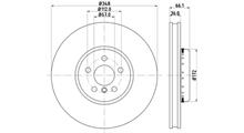 CM Диск тормозной BMW G30/G31/G11/G12 передний вентилируемый 348х36 "sport-m" левый "OEM