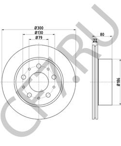 51957511 Fiat/Alfa Romeo/Lancia Диск тормозной, задний [ORG в городе Екатеринбург