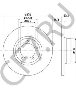 KAM2107 LDV Тормозной диск в городе Екатеринбург