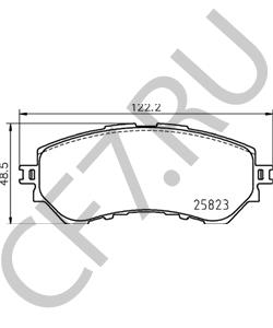 04465-0D150 TOYOTA (GAC) Комплект тормозных колодок, дисковый тормоз в городе Екатеринбург
