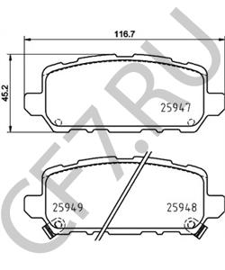 43022T7JH01 HONDA (DONGFENG) Комплект тормозных колодок, дисковый тормоз в городе Екатеринбург
