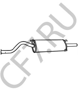 21081201005 UAZ Глушитель выхлопных газов конечный в городе Екатеринбург