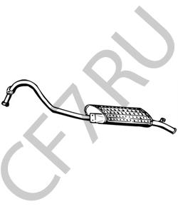 MB156323 MITSUBISHI Глушитель выхлопных газов конечный в городе Екатеринбург