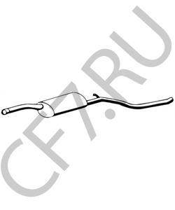 GEX33090 ROV/TRIU/JAGU/AUSTIN Средний глушитель выхлопных газов в городе Екатеринбург