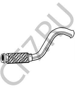 1607336280 EUROREPAR Труба глушителя CITROEN C4 I/BERLINGO 1.6HDI 16V 04>, PEUGEOT 307 (3A/C) 1.6HDI 16V 00> BOSAL - 7130 в городе Екатеринбург