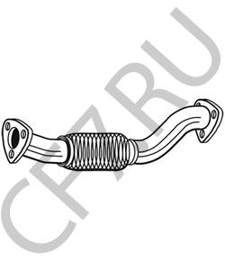 1731ql Peugeot-Citroen ТРУБА ВЫХЛОПНАЯ в городе Екатеринбург