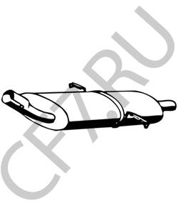 AAR6551 LEYLAND-DAF Средний глушитель выхлопных газов в городе Екатеринбург