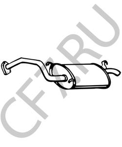 MB431487 MITSUBISHI Глушитель выхлопных газов конечный в городе Екатеринбург