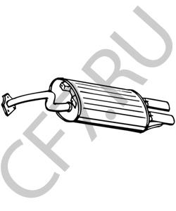 MB514390 MITSUBISHI Глушитель выхлопных газов конечный в городе Екатеринбург