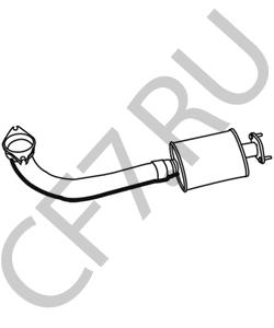 GEX33451 MORRIS Предглушитель выхлопных газов в городе Екатеринбург